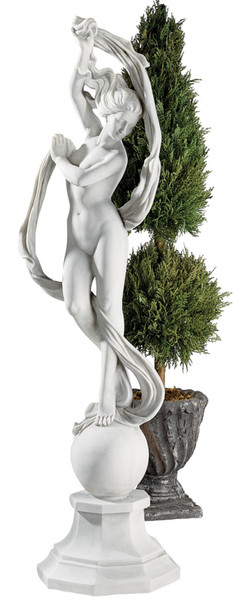 Goddess Aurora Statue Decorative Female Nude Accent Garden Statuary